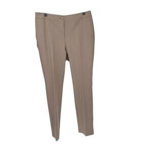 J. Jill Tan Brushed Bi-Stretch Twill Dress Pant Size 8